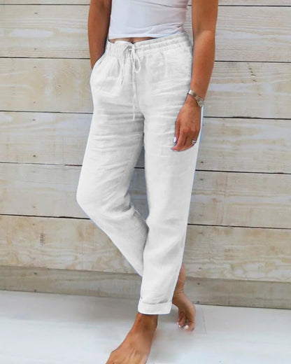 Roberta - Casual Drawstring Pants
