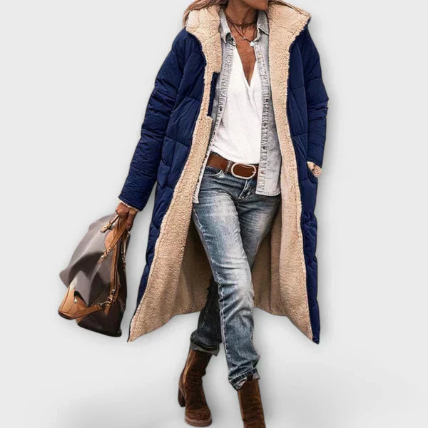 Kora - Comfortable Faux Fur-Lined Coat