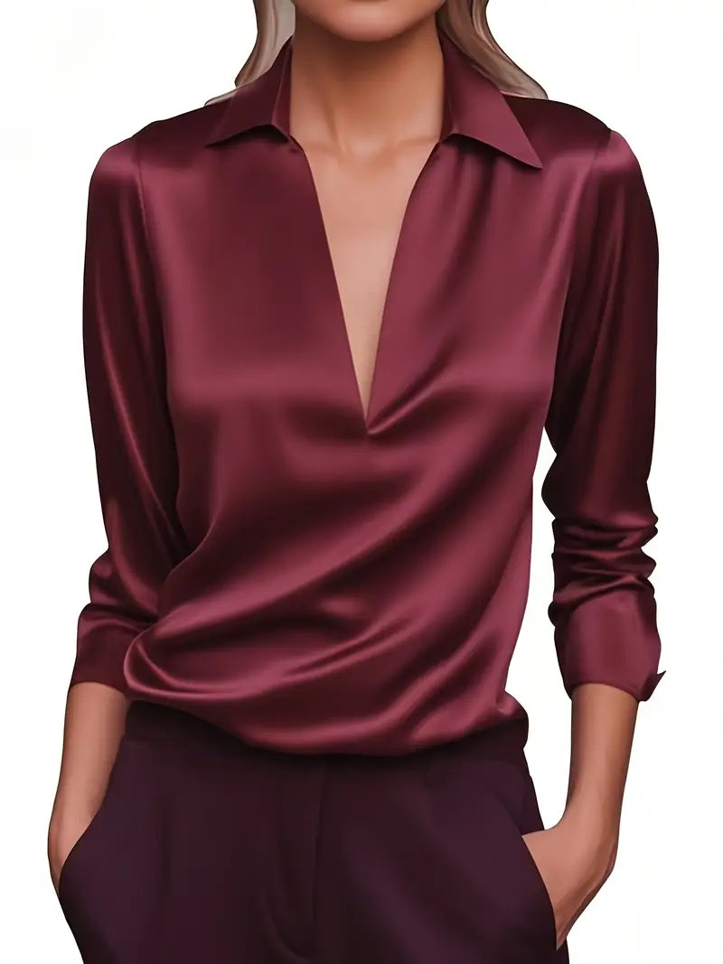 Nadene - Premium V-Neck Blouse