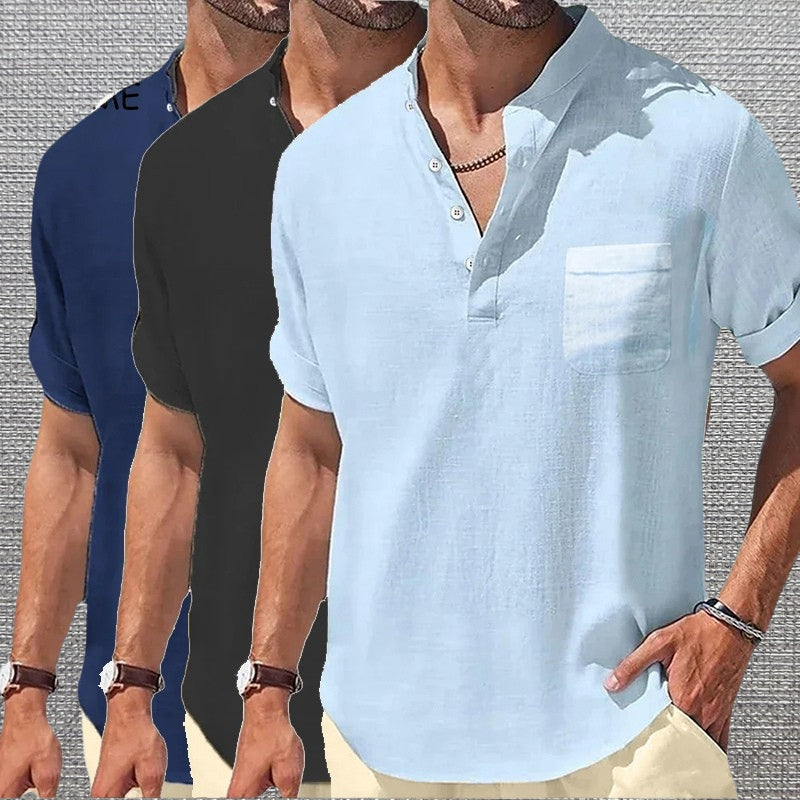 Anthony - Elegant Short Sleeve T Shirt With Pocket