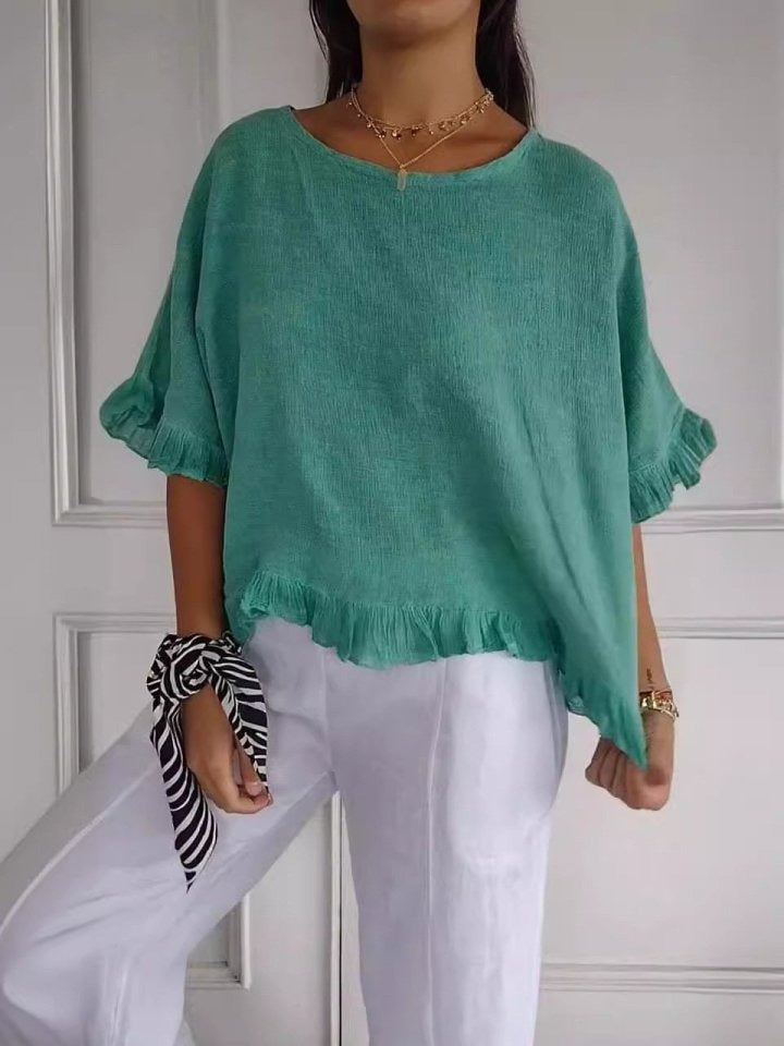 Pierrette - Elegant Cotton Blouse