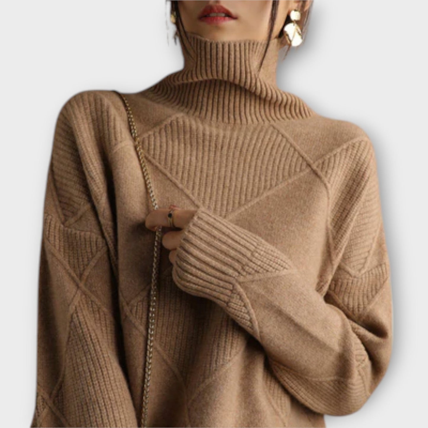 Melanie - Comfortable Roll Neck Sweater