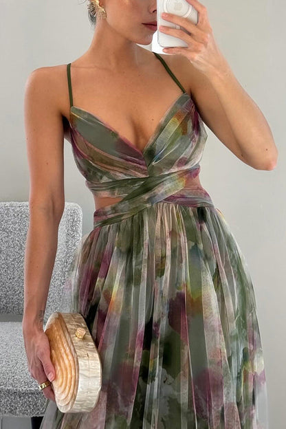 Qyn - Beautiful Maxi Dress with Floral Print