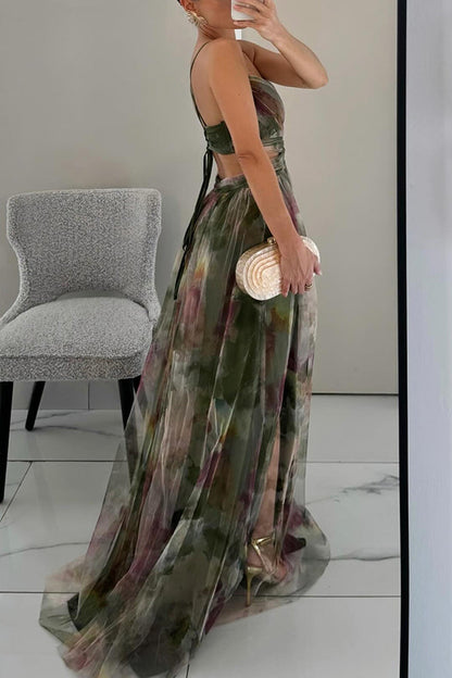 Qyn - Beautiful Maxi Dress with Floral Print