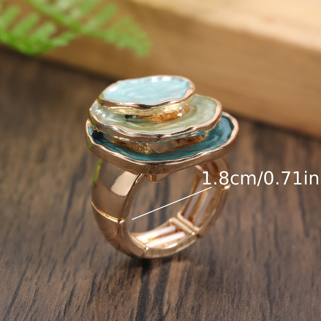 Boho Three-Layered Enamel Ring