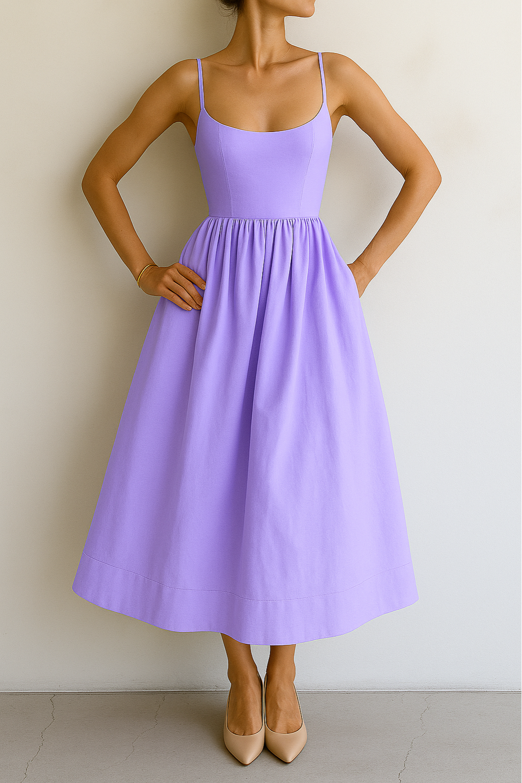 Rieneke - Sleeveless Elegant Dress