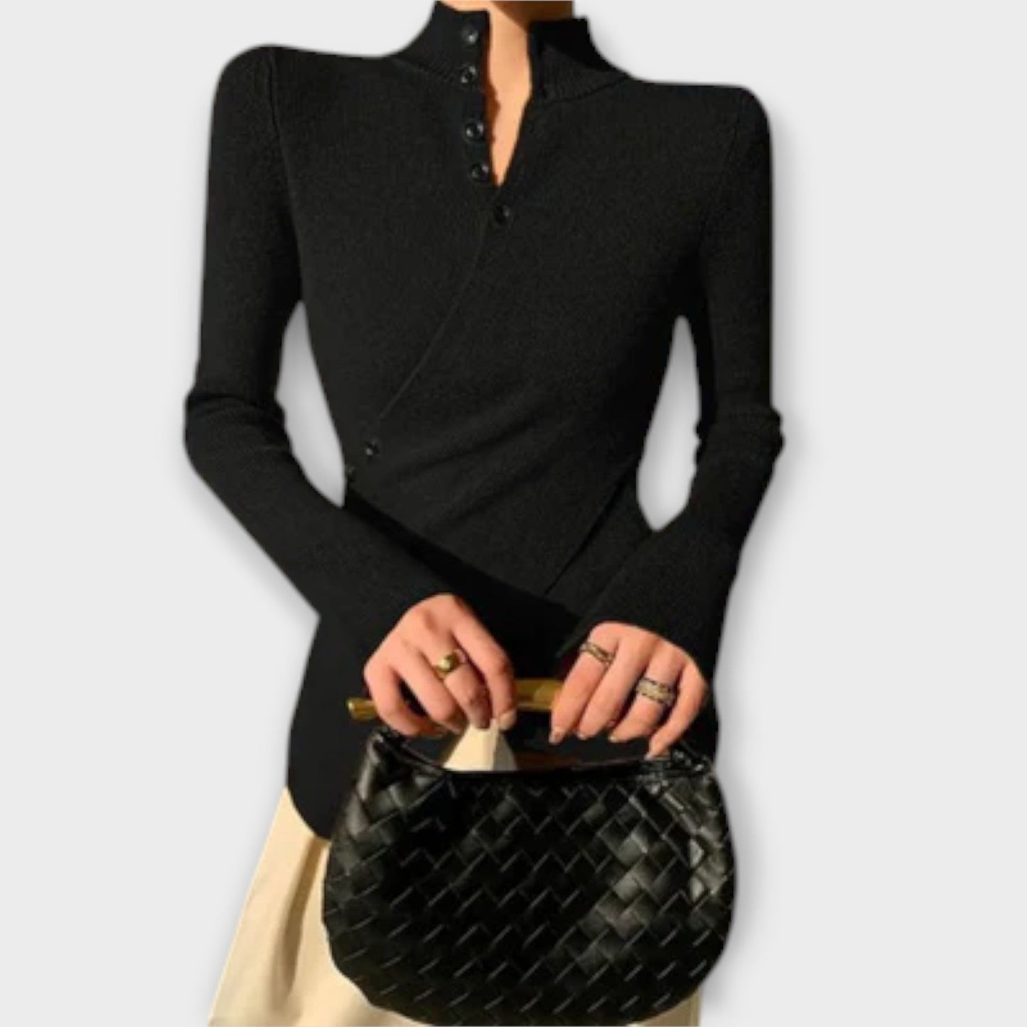 Michiko – Stylish Cotton Knit Sweater