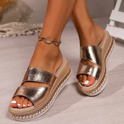 Arantza - Comfortable Open Toe Wedge Sandal