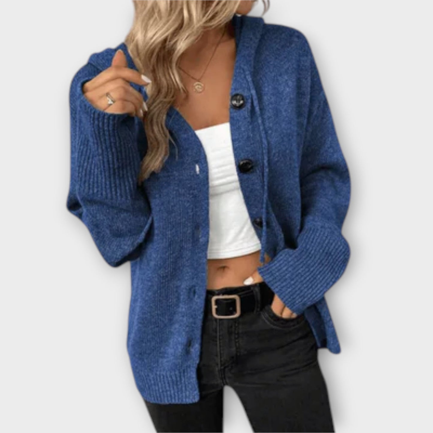 Brittan - Button-Front Knitted Cardigan