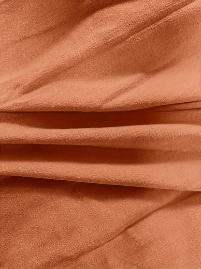 Priscilla - Long Sleeve V-Neck Blouse With Button Front