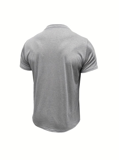Saxon - Elegant Round Neck T Shirt With Pocket