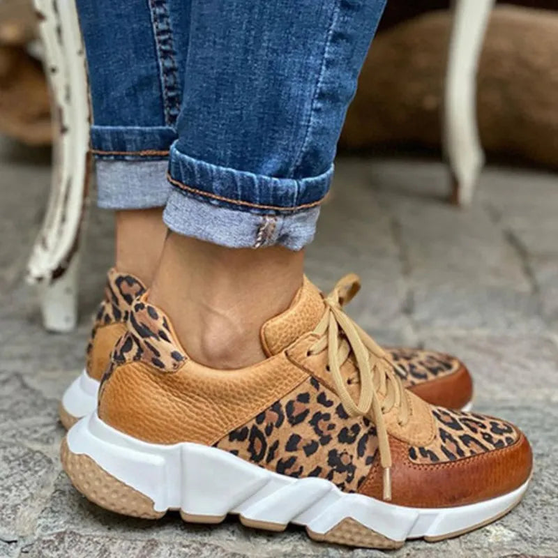 Caoimhe | Comfortable Leopard Sneakers