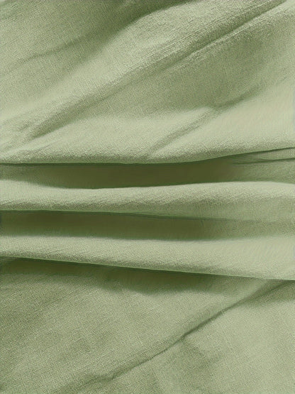 Priscilla - Long Sleeve V-Neck Blouse With Button Front