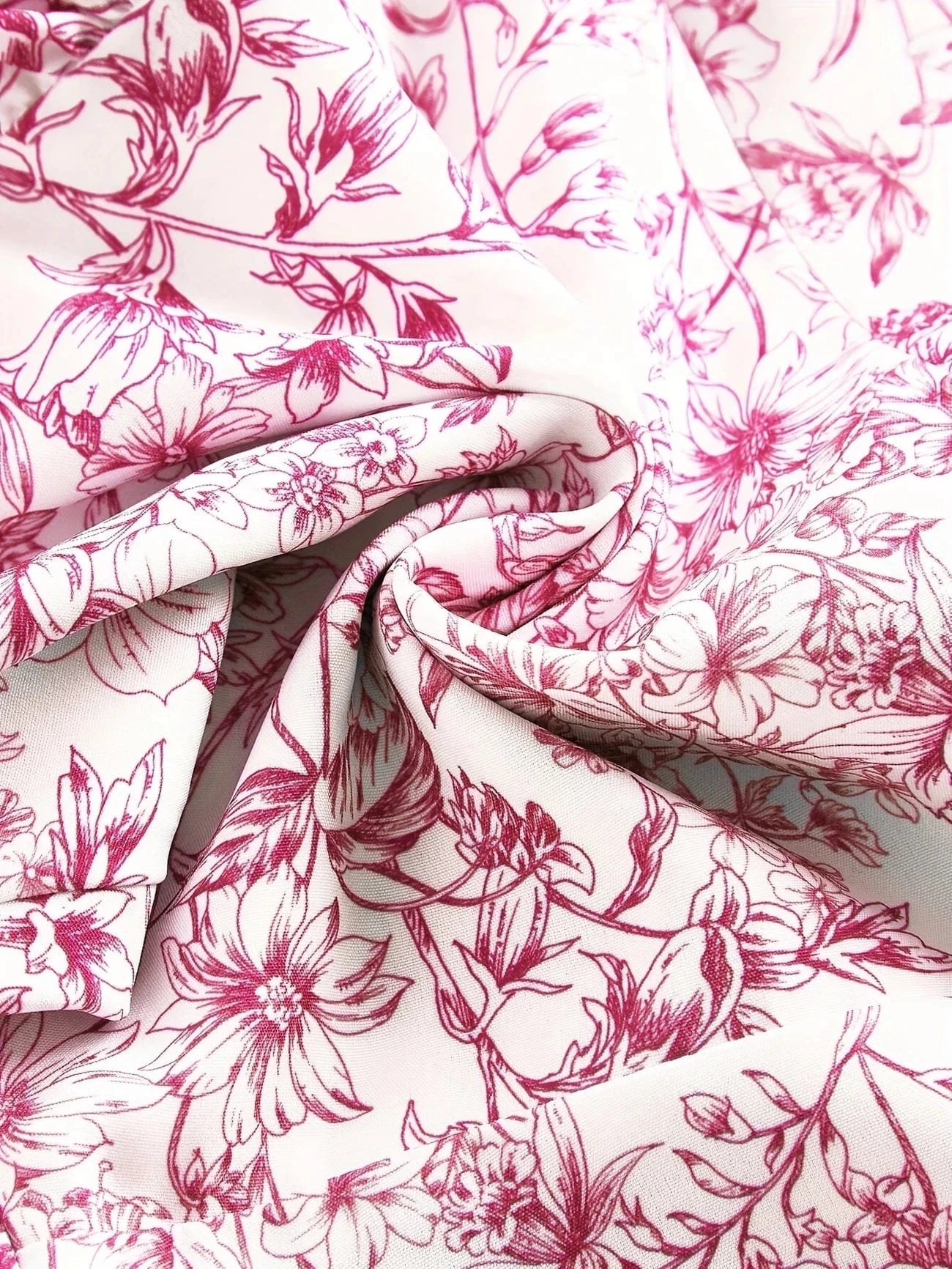 Ortagus - Floral Ruffled Dress