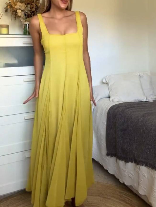 Solmaz - Casual Long Dress With Straps