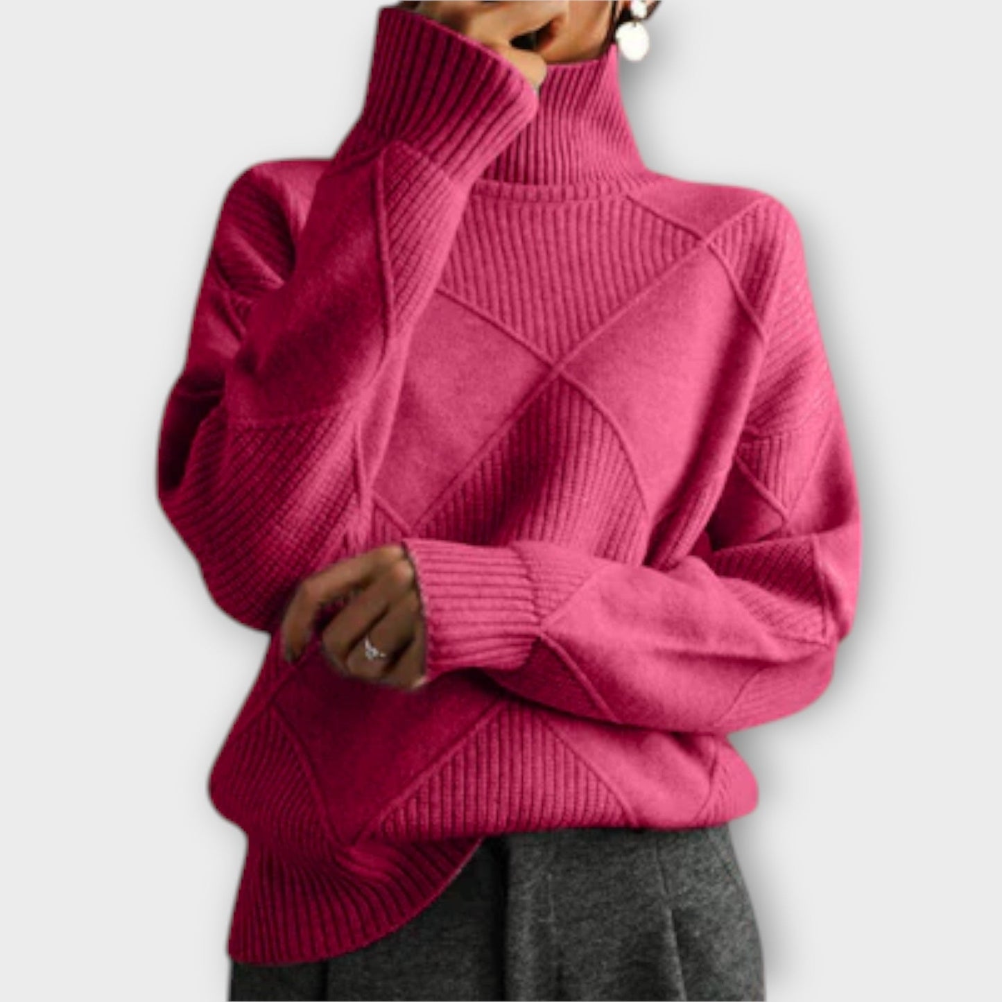 Melanie - Comfortable Roll Neck Sweater