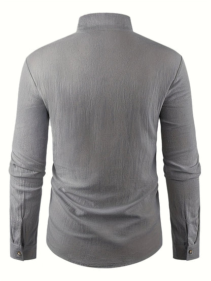 Shayne - Lightweight Cotton Linen Long Sleeve Shirt