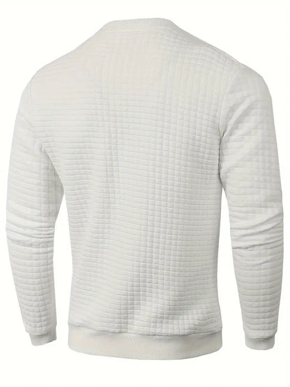 Andreas - Bohemian Plaid Long Sleeve Sweater