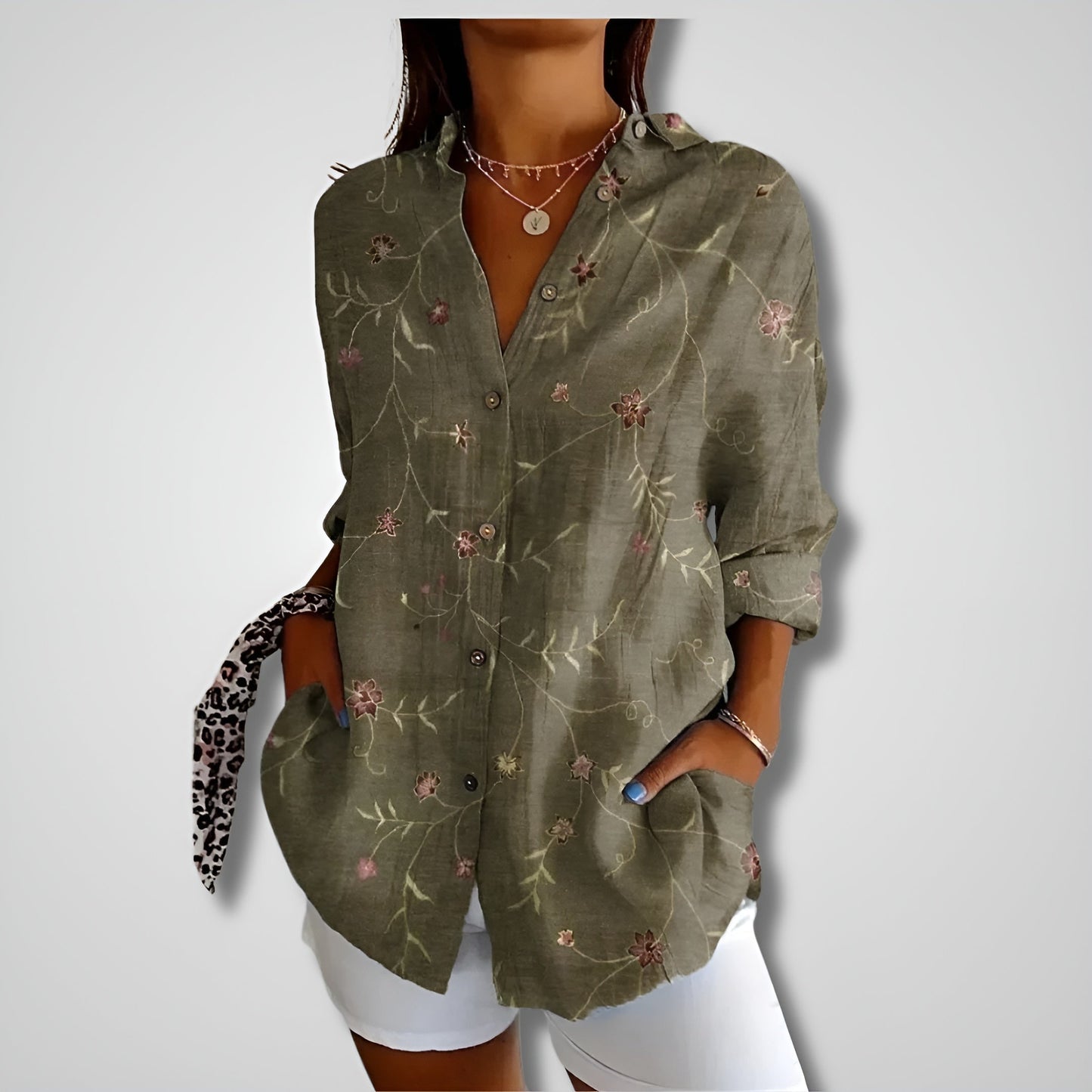 Shalom - Stylish Long Sleeve Blouse