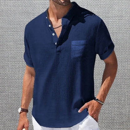 Anthony - Elegant Short Sleeve T Shirt With Pocket