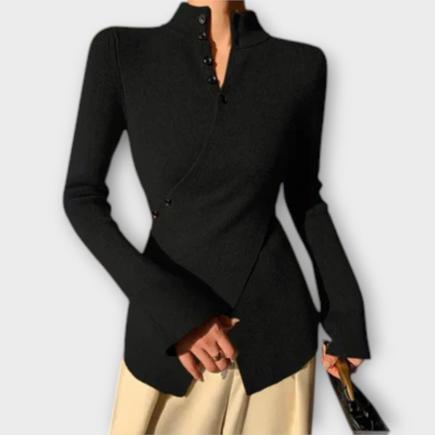 Michiko – Stylish Cotton Knit Sweater