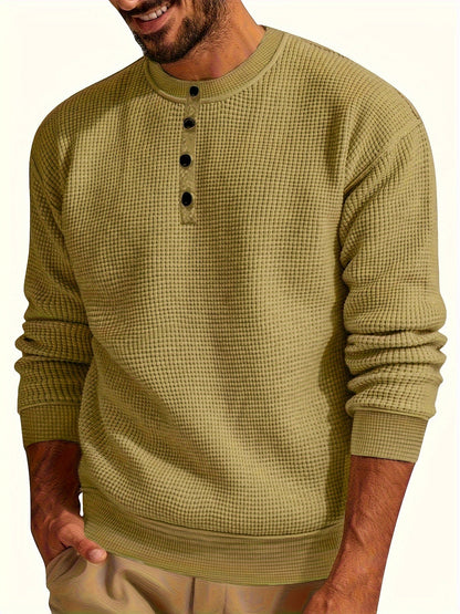 Renaud - Waffle Long Sleeve Shirt