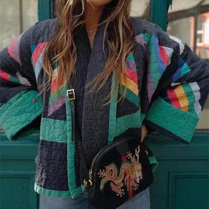 ISOBEL – RETRO PATCHWORK COAT