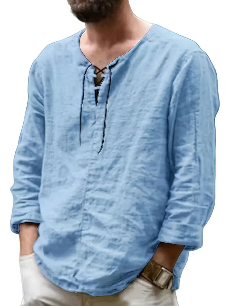 Pawel - Cotton Long Sleeve Shirt