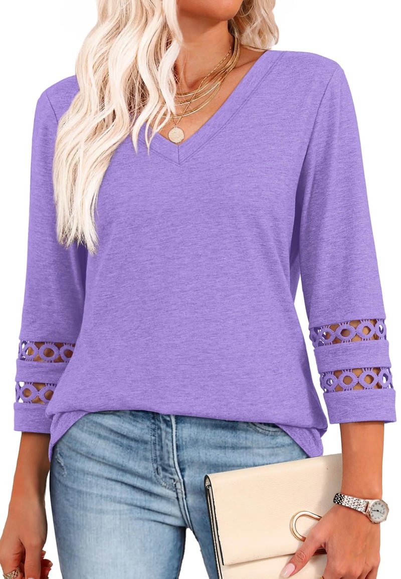 Ruthie - Long Sleeve V-Neck Shirts