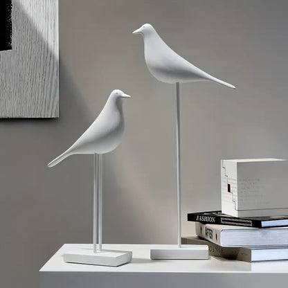 PerchForm - Minimalist Decorative Bird Sculptures on Stand