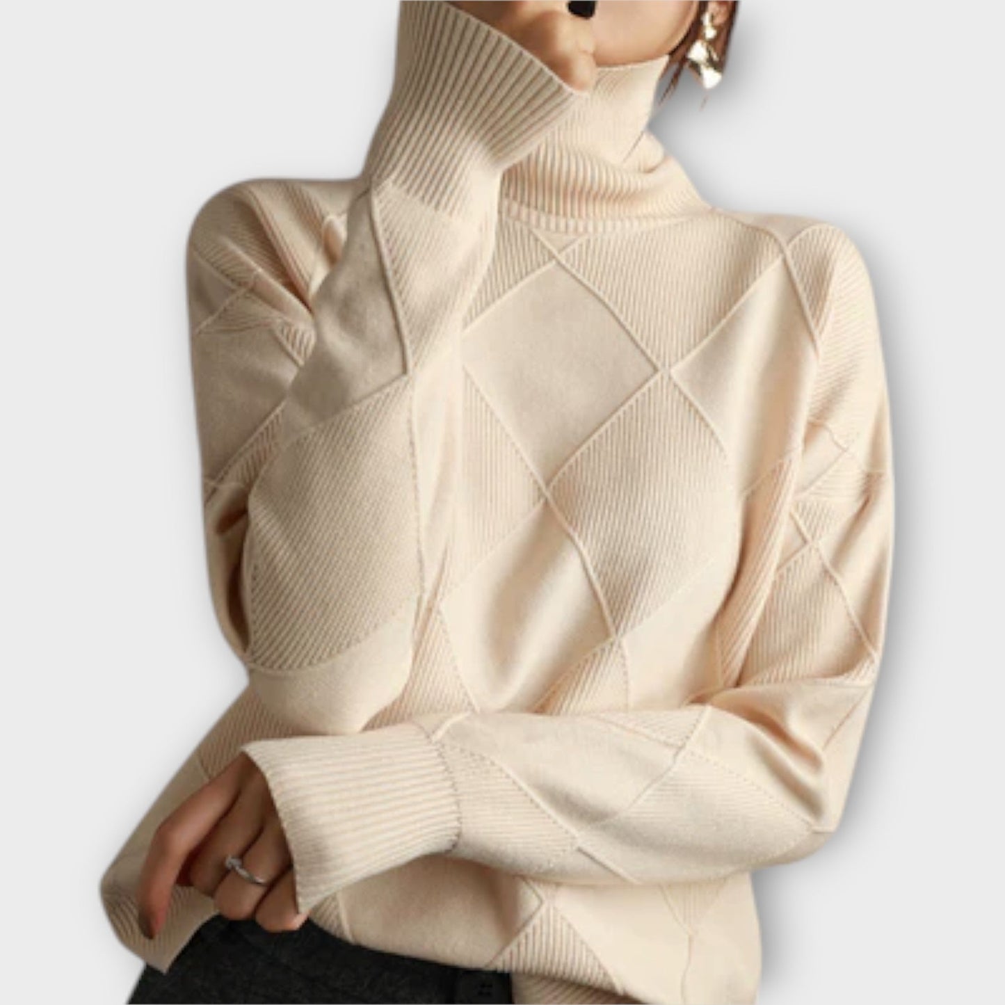 Melanie - Comfortable Roll Neck Sweater