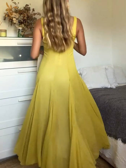 Solmaz - Casual Long Dress With Straps