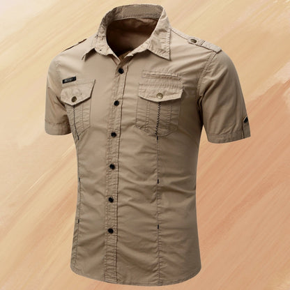 Ryder - Elegant Summer Short Sleeve Shirt With Pocket