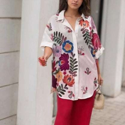 Rossella - Elegant Floral Printed Shirt