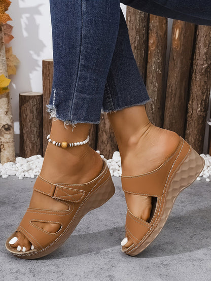 Rowella - Stylish Wedge Sandal With Strap