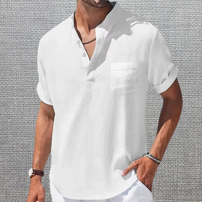 Anthony - Elegant Short Sleeve T Shirt With Pocket