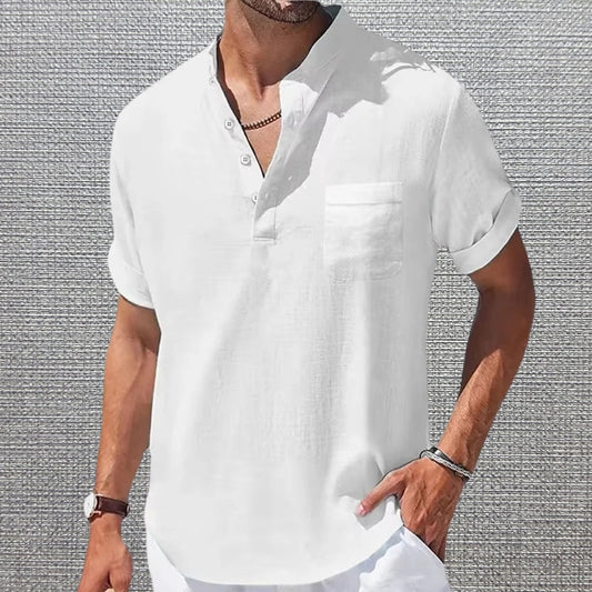 Anthony - Elegant Short Sleeve T Shirt With Pocket