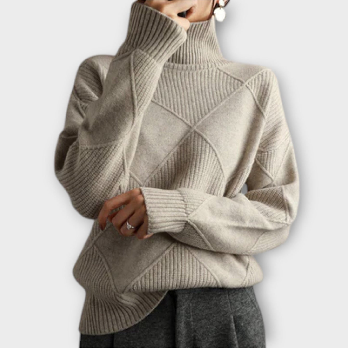 Melanie - Comfortable Roll Neck Sweater
