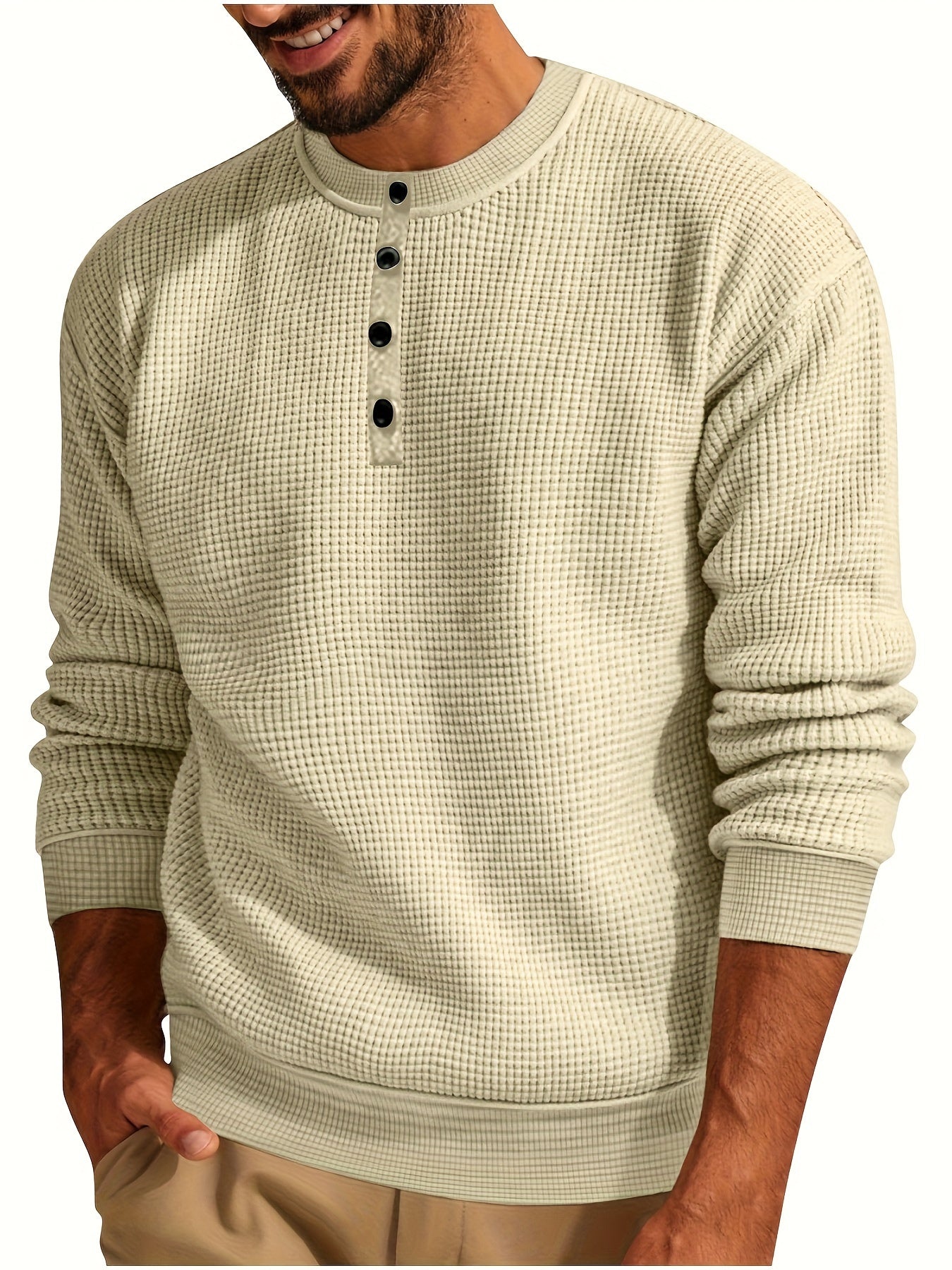 Renaud - Waffle Long Sleeve Shirt