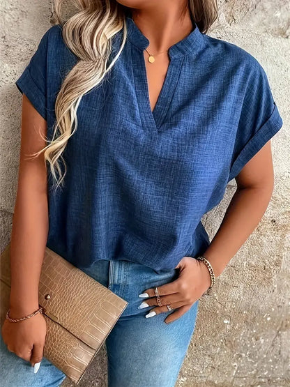 Rosabelle - Casual V Neck Blouse