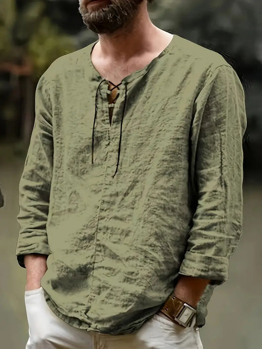 Pawel - Cotton Long Sleeve Shirt