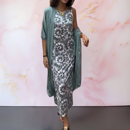 Shelly - Elegant Dress With Cardigan