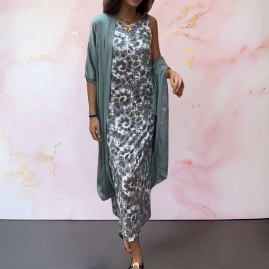 Shelly - Elegant Dress With Cardigan