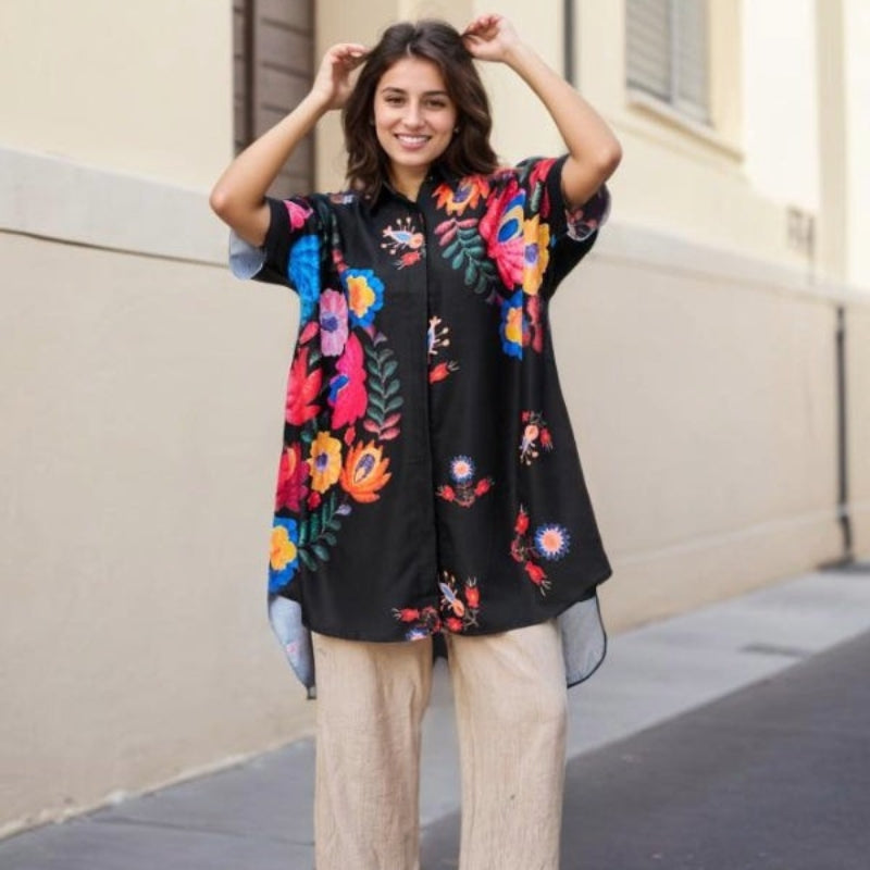 Rossella - Elegant Floral Printed Shirt