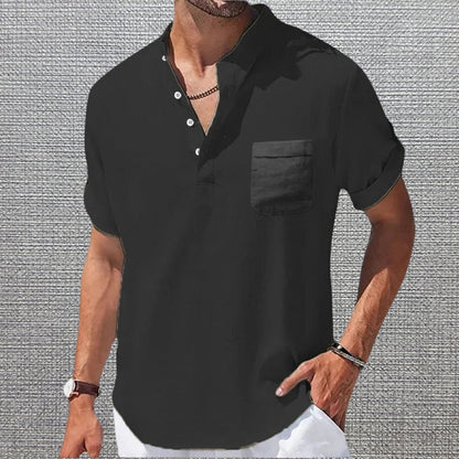 Anthony - Elegant Short Sleeve T Shirt With Pocket