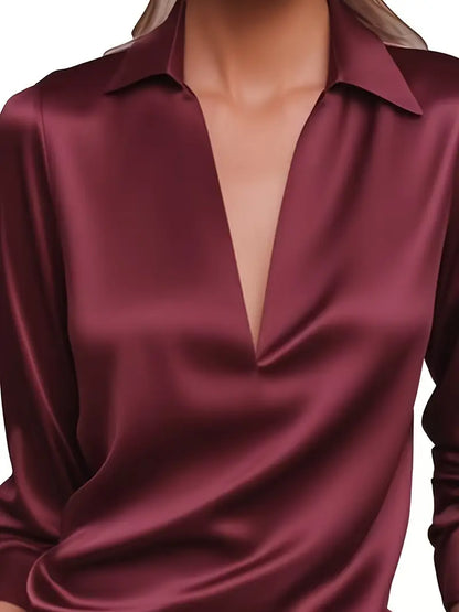 Nadene - Premium V-Neck Blouse