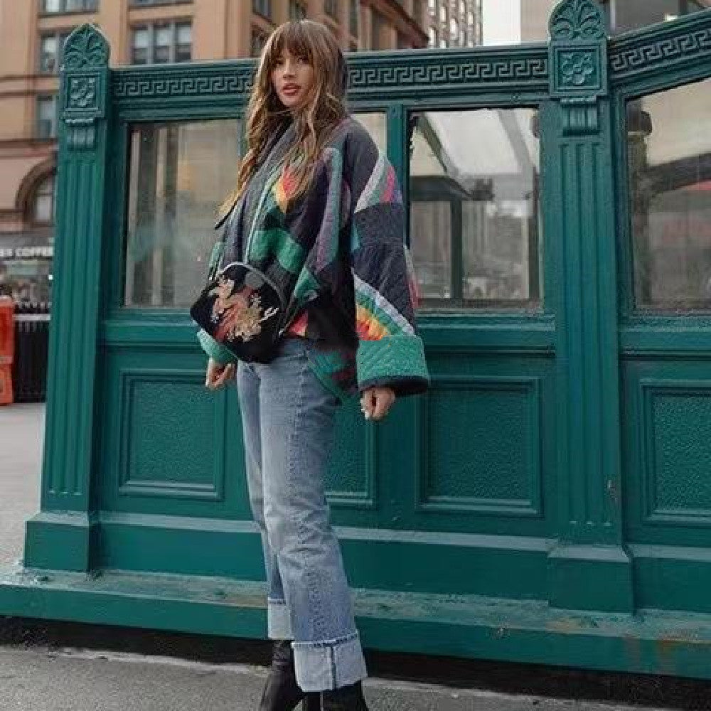 ISOBEL – RETRO PATCHWORK COAT