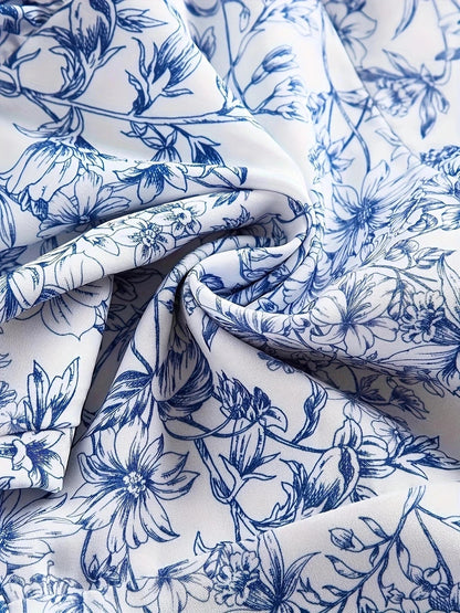 Ortagus - Floral Ruffled Dress