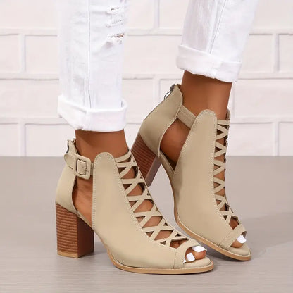 Ruzilya - Elegant Chunky Heel Sandals