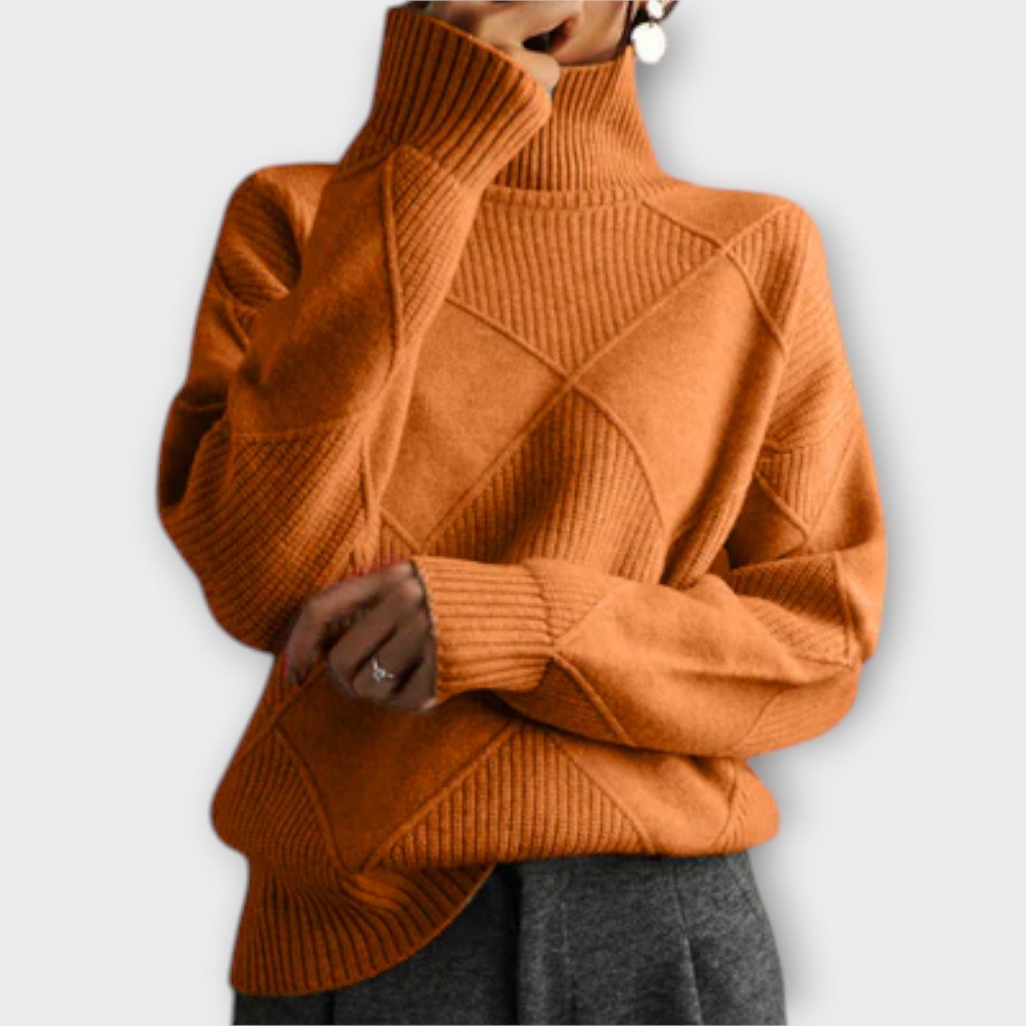 Melanie - Comfortable Roll Neck Sweater